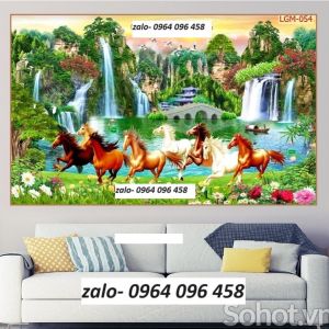 Tranh gạch 3d mã đáo thành công - VCBN90