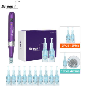 Dr Pen Ultima X5 Derma Pen Wireless Micro Machine 12 Cartridge Micro Rolling System Screw Cartridge Tip Kit