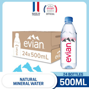 evian Natural Mineral Water (24 x 500ml Case)