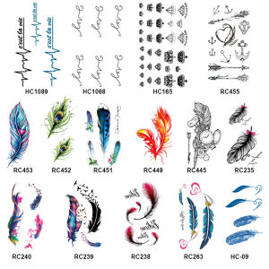 In Stock High-end tattoo sticker waterproof permanent 15 days long lasting Temporary Tattoo fake tattoo magic tattoo line Magic Tattoo 1month