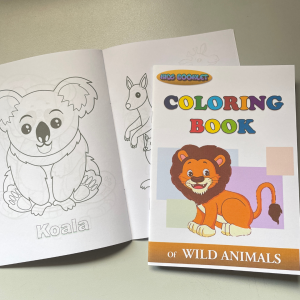 Coloring Book for Kids (26 pages) - Fruits/Vegetables/Wild Animals/Pet & Farm Animald/Vehicles