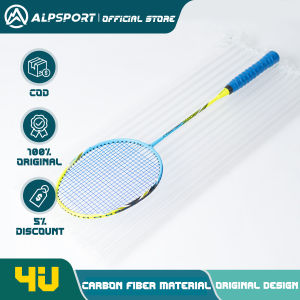 ALP Power 2pcs 4U G5 Original Design Full Carbon Fiber 22-26lbs Linear Badminton Racket Professional Offensive Racquet for Sports