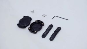 IPX8 Waterproof Airtag Dog Collar Holder Anti-Chew Anti-Scratch Hard PC Air Tag Case Mount with Anti-Lost Screws for Airtag