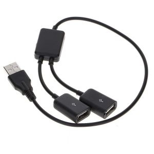 495HS Thực tế 2 trong1 Đến USB kép Nữ Bộ chia mở rộng Bộ chuyển đổi OTG Nam sang USB Nữ Trung tâm Bộ chuyển đổi USB