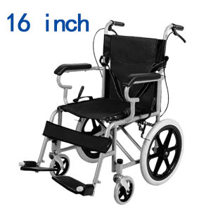 Wheelchair for Senior Sale Household Folding Lightweight Portable Elderly Front and Rear Handbrake Trolley Small Portable Travel Ultra-light Disabled Mobility for The Adult Safe Load-bearing 200KG