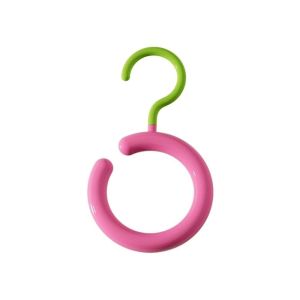 Space-Saving Hanger Round Storage Rack Dopamine Color Scarf Hanger for Small Space Closet Teen Room