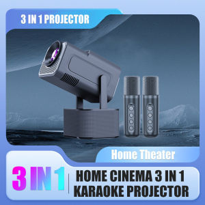 Karaoke Projector 1080P Portable Projector HD for Home and Office Use 5G WIFI With bluetooth