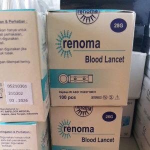 Lancet Renoma Ukuran 28G: Alat Pengambilan Sampel Darah yang Tajam & Ergonomis
