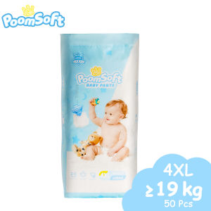 poomsoft Disposable Diaper - Tape & Pants Crown Series Thickened Version NB-4XL Suitable for use at night