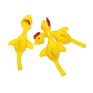 10Pcs Finger Catapult Turkey Fun Tricky Chick Practice Elastic Flying Sticky Toy