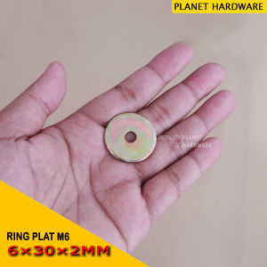 Ring Plat Lebar M6 Baut Mur Lebar 6×30×2 mm Harga 10 pcs