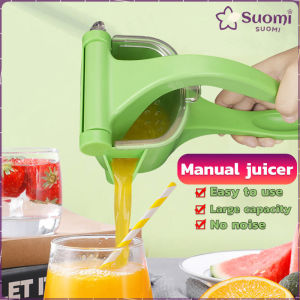 Suomi Plastic Green Manual Fruit Hand Press Citrus Extractor Machine Manual Squeezer Juice Mixer Mini