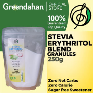 Greendahan Stevia Blend (with Erythritol) Granules 2x sugar Sweetness 250g  - Keto Friendly SweetenerNO MALTODEXTRIN