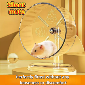 24CM Silent Wheel Hamster Exercise Running Wheel Mute Stable Widened Silent Vertical Bracket Toy Pet Toy