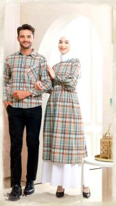 ATASATAN TUNIK & KEMEJA COUPLE BY QALISHA