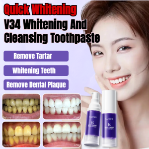 【Buy 3 Get 2 Free】Pure Clean Toothpaste Freshens Breath Cleans the Mouth and Whitens Teeth Deep Sea Cleansing V34美白清洁牙膏