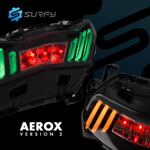 Aerox V2 Tail Light RGB Color Adjustable LED Light Plug And Play