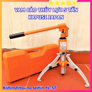 Vam cảo thủy lực 5 tấn nhật bản kapusi chuyên dụng tháo lắp vòng bi bạc đạn khả năng tự định tâm bảo hành 12 tháng