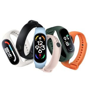 Strap For Xiaomi Mi Band 8 7 6 5 Silicone Wristband Bracelet 13 Colors TPU Replacement Wrist Strap For xiaomi Mi Band 8 7 5 6