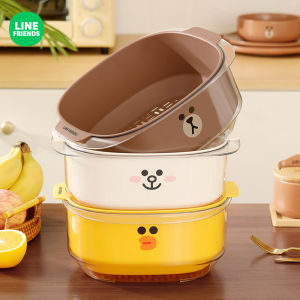 100% Authentic Line Friends Kitchen Vegetable Fruits Drainer Basket Strainer & Colander Washing Drainer Basket LFB117