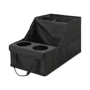 Auto Seat Organizers With 2 Cup Holders And 4 Large Compartments Front Rear Installation Car Trunk Storage Solution