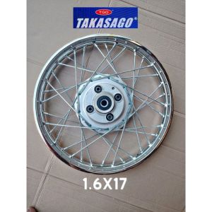 TMX 155 Rear Hub Assembly with Takasago Rim and Spokes 1.6x17 / 1.85x17 Ready to Ride