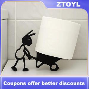 【ZTOYL】 3D Printed Cute Simple Ant Tissue Holder Figurines Home Desktop Paper Bracket Decoration Creative Ornaments For Holiday Gift