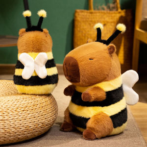 JOJO CASTLE Bee Capybara Plush Cute Hybrid Stuffed Animal Ultra-Soft Honeycomb Capy For Kid Gifts Kids Birthday Creative Gifts Home Decor