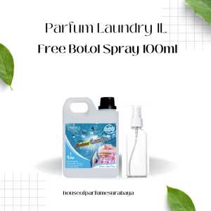 PArfum Laundry aroma sakurasnappy 1 Liter  | Isi Ulang Laundry Profesional Aroma Fresh | Cocok Untuk setrika Anti Apek Praktis Wangi Kuat Kemasan Ekonomis | Wangi Tahan 72 Jam di dalam Lemari |Aroma Soft | Untuk Rumahan
