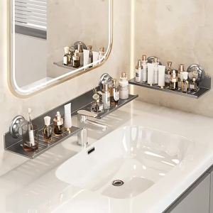 SXH New nail-free adhesive-mounted faucet shelf for kitchen bathroom and restroom