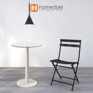 Homedoki Meja Tamu Minimalis Ruang Tamu Meja Kopi Coffee Table Meja Bulat Bulat Furniture meja tamu