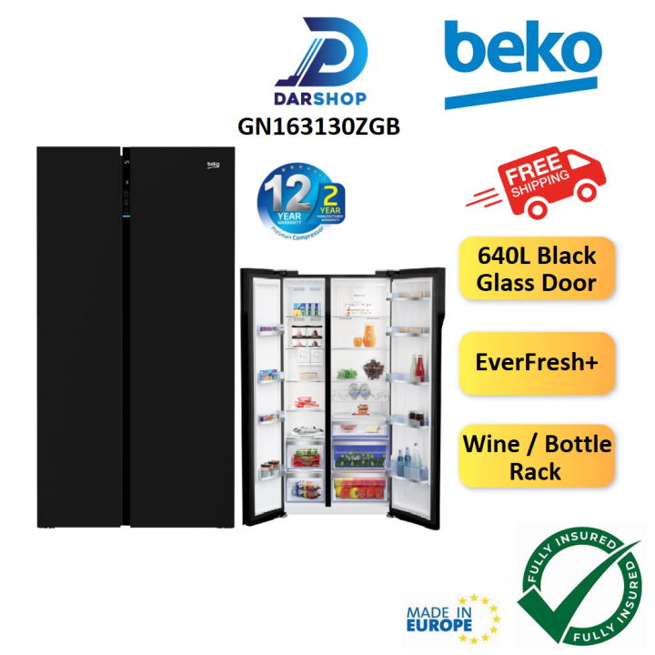 PREMIUM Beko Side By Side Refrigerator Inverter Fridge 640L With Wine