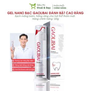 Kem Đánh Răng Nano Bạc GAOLIBAI Đánh Bật Cao Răng Sạch Mảng Bám Trắng Răng Cho Hơi Thở Thơm Mát Ngừa Hôi Miệng