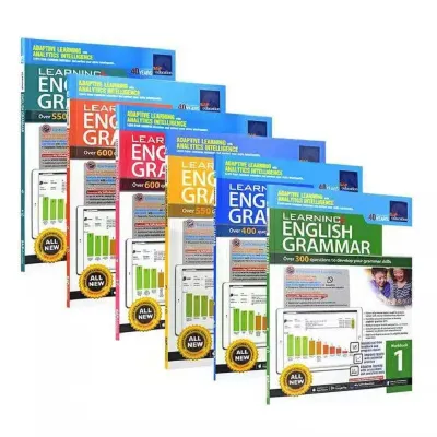 Singapore Grammar SPA 6 Volumes of English Learning Materials for Children Aged 3-12 Operation Books Notebooks Excercises Book