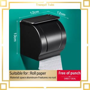 【Wireless】 Tranquil YUN JIE YA Non Perforated กันน้ำห้องน้ำกระดาษทิชชูผู้ถือม้วน Wall Mount กล่องเก็บอุปกรณ์ห้องน้ำชั้นวางห้องน้ำกระดาษทิชชูผู้ถือม้วน