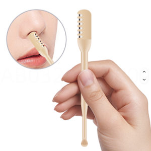 Ear Nose Hair Knife 360 Degree Rotation Shaving Double Sided Comb Razor Nostril Cleaner Portable Nasal Hair Trimmer