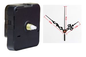 นาฬิกาแขวนผนังคุณภาพสูง! นาฬิกาควอทซ์ เดินเงียบ นิ่ง นิ่ง แกนสั้น 12 มม. สำหรับซ่อมนาฬิกา พร้อมเข็)ม(JiaLi-M2008/12