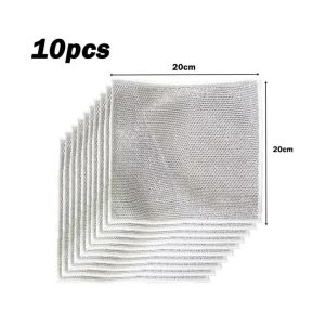 10 Pcs Kain Lap Cuci Piring Kawat Gosok Cuci Wajan Sabut Panci Halus