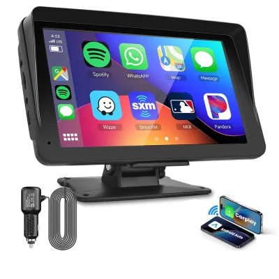 Carplay màn hình cảm ứng 7 inch Android Auto FM Aux Wifi cuộc gọi Bluetooth Siri điều khiển bằng giọng nói G.PS Navigation Navigation cho tất cả các loại xe cộ Camera dự phòng