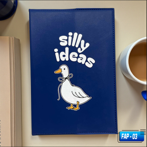 Transfer It Funny Statement Silly Ideas Leather Journal Planner 2026 & 2027 Weekly Calendar Notebook
