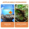 JNFGTV Clear Transparent Round Fish Tank Plastic Portable Fish Bowl Good View Small Aquarium Bowl Living Room. 