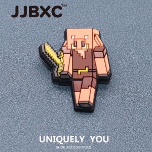 Phụ kiện giày JJBXC CHARM khóa giày chéo phụ kiện giày Minecraft DIY thời trang