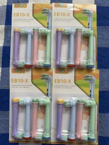 Đầu bàn chải điện trẻ em EB10-X tương thích Oral-B – Lông mềm DuPont an toàn cho bé (vỉ 4 đầu)