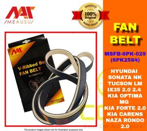 MEAUSU FAN BELT HYUNDAI SONATA NK TUCSON LM IX35 2.0 2.4 OPTIMA MG FORTE 2.0 CARENS NAZA RONDO 2.0 MSFB-6PK-029 / 6PK258