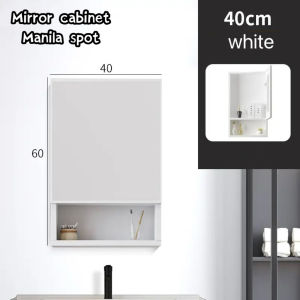 Bathroom mirror cabinet/Aluminum Cabinet with white mirror for bathroom with  toilet cabinet storag