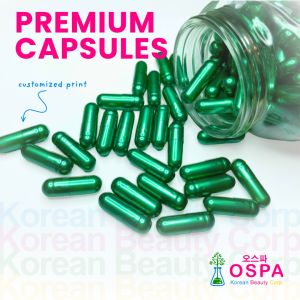 1000pcs Size 00 Pearl Green/Pearl Green OSPA High Quality Empty Gelatin Capsule
