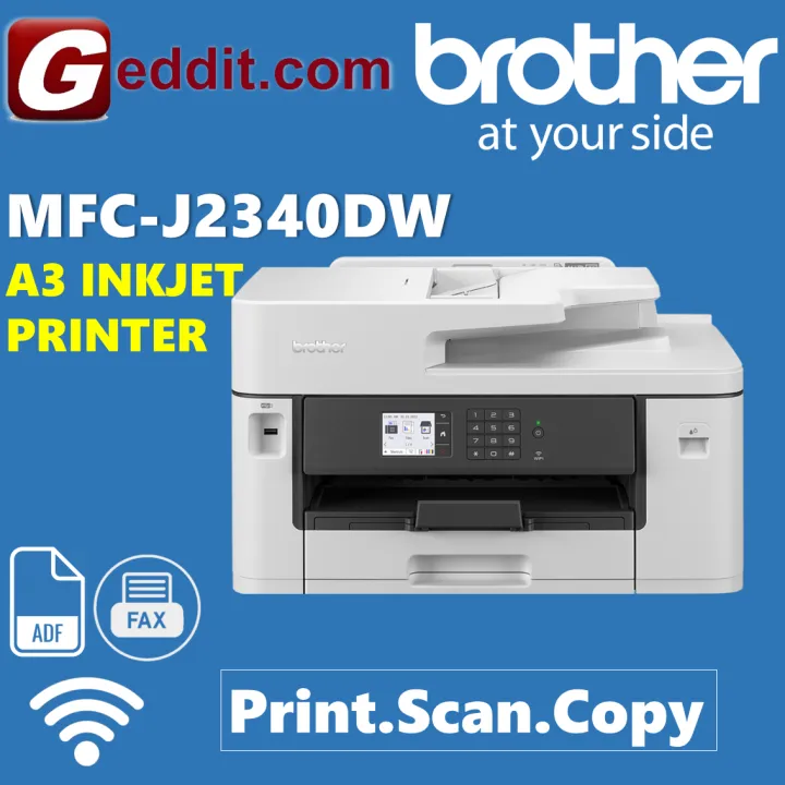 BROTHER MFC-J2340DW A3 INK-BENEFIT PRINTER (PRINT/SCAN/COPY/FAX/WIRELESS/AUTO 2-SIDED PRINT) (REPLACEMENT FOR J2330 / J2330DW / MFC-J2330DW) - J2340 J2340DW