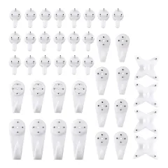 15Pack 100 Lbs Picture Frame Hangers Hooks with Nails Picture Hanging Hooks  Heavy Mirror Hanging Kit