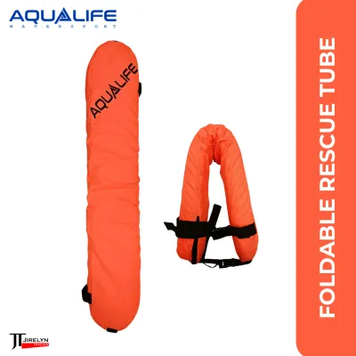 AquaLife Foldable Rescue Tube - Compact Water Gear for Lifeguards and First Responders