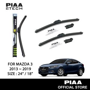 Mazda 3 2013 - 2019 PIAA Si-Tech Silicone Wiper (24" / 18")